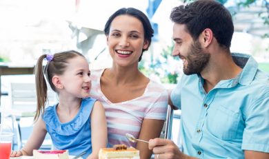 millennial family dining