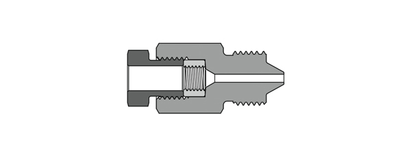 Adaptor, MP Female x HP Male, 20K