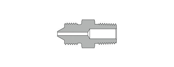 Nipple, HP Male x NPT Male, 15K