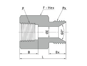 Adaptor, BSP Male x NPT Female, 10K
