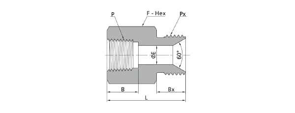 Adaptor, BSP Male x NPT Female, 10K