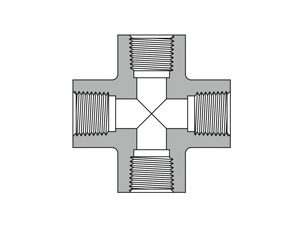 Cross, NPT Female, 10K