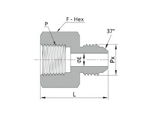 Adaptor, NPT Female x JIC Male, 15K