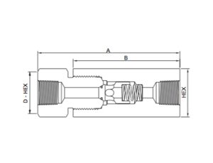 15C Series Pipe O-ring Check Valves