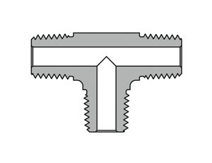 Tee, NPT Male, 15K