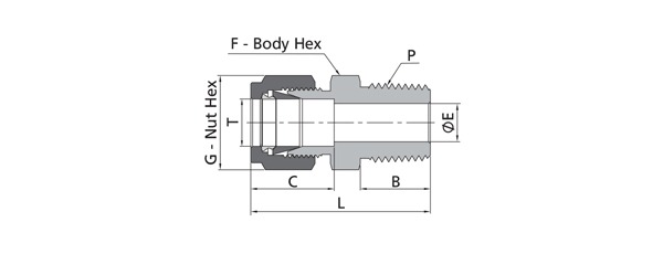 Male Connectors | Fractional Tube X NPT Thread