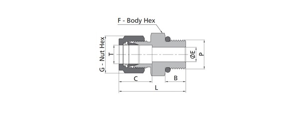 Male Connector Fitting | Fractional Tube X Metric Thread (MST)