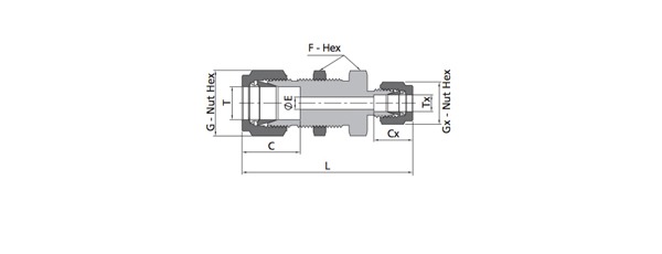 Bulkhead Reducing Union Fitting | Metric Tube