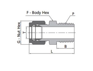 Thermocouple Connector Fitting | Fractional Tube X NPT Thread