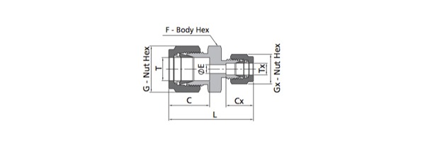 Conversion Union Fitting | Metric Tube X Fractional Tube