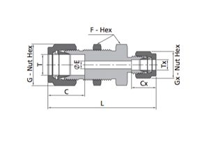 Bulkhead Reducing Union Fitting | Fractional Tube