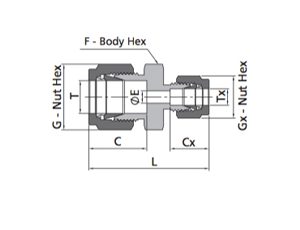 Conversion Union Fitting | Fractional Tube