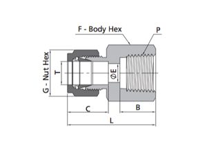 Female Connector Fitting | Fractional Tube