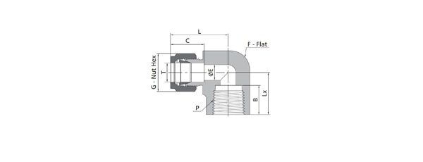 Female Elbow Fitting | Fractional Tube X NPT Thread