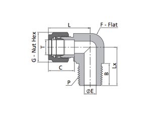 Male Elbow Fitting | Fractional Tube X NPT Thread