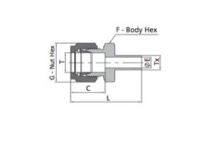 Male Nuts | Metric Tube X Fractional Tube