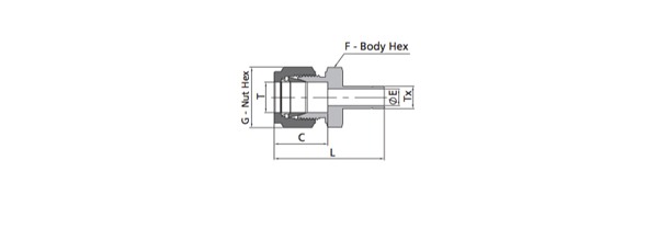 Male Nuts | Metric Tube X Fractional Tube