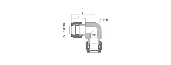 Union Elbow Fitting | Fractional Tube