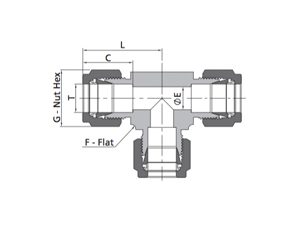 Union Tee Fitting | Fractional Tube