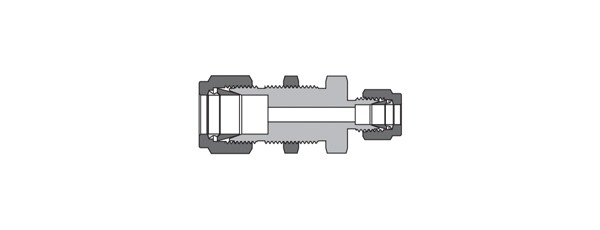 Bulkhead Conversion Union Fitting | Fractional Tube X Metric Tube