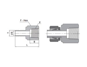Female Adapters | Fractional Tube X NPT Thread