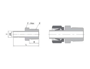 Male Adapters | Fractional Tube X NPT Thread