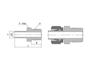 Male Adapters | Metric Tube X NPT Thread