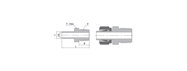 Male Adapters | Metric Tube X NPT Thread