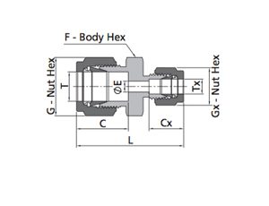 Reducing Union Fitting | Metric Tube