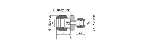 Reducing Union Fitting | Metric Tube