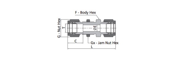 Bulkhead Union Fitting | Fractional Tube