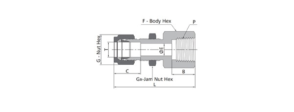 Bulkhead Female Connector Fitting | Fractional Tube X NPT Thread
