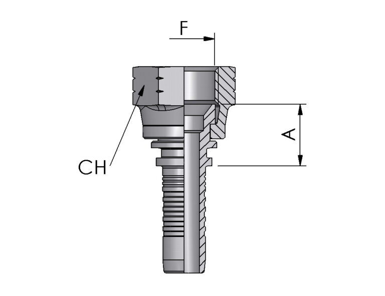 JIC FEMALE, 37° CONE