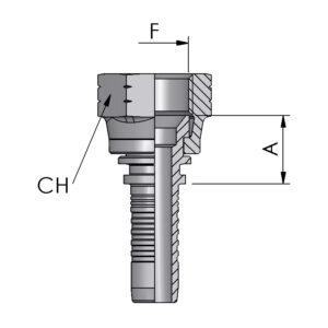 JIC MALE, 37° CONE