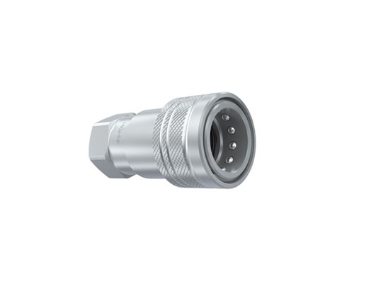 Hydraulic Quick Poppet Coupler | Carbon Steel | Agriculture Style
